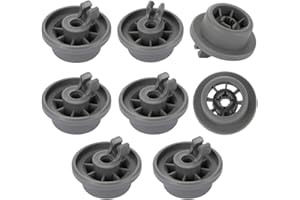 Yorgewd 8-Pack Dishwasher Lower Rack Wheel Replacement 165314 Fit for Bosch Kenmore & Neff Siemens Dishwashers