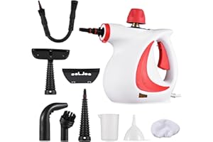 Kavolet Handdampfreiniger 1050W, Dampfreiniger mit Sicherheitsschloss, Hochtemperatur-Druckdampfreinigungsmaschine mit 9PCS Zubehör, Multifunktionsdampfer für Küche, Sofa, Badezimmer, Autofenster