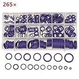 Color: púrpura EsportsMJJ 265Pcs R22/R134A Aire Acondicionado Anillos De Goma Arandela Impermeable