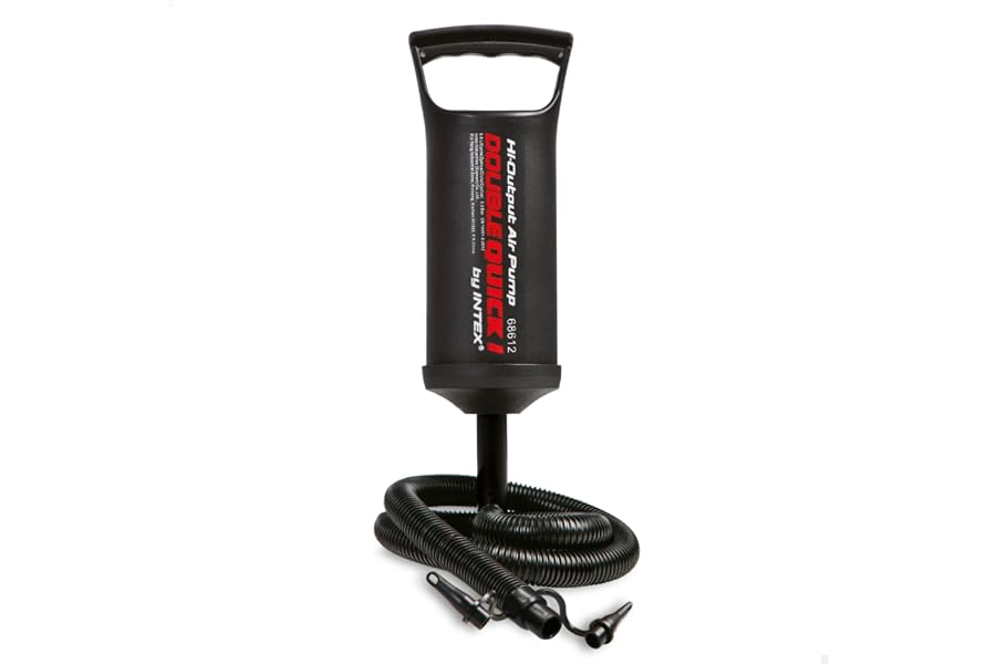 Intex 68614 - Hinchador de Mano/pie de Doble Velocidad, 36 cm