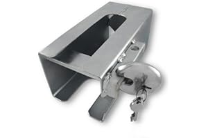 ‎GRILINDO Grilindo Anhängerschloss Anhänger Diebstahlsicherung Kastensicherung Kastenschloss Anhängerkupplung inkl. Rundschloss