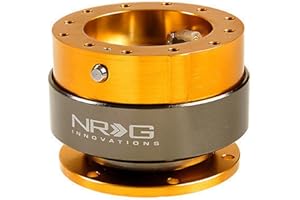 NRG Steering Wheel Quick Release Kit - Generation 2.0 - Rose Gold with Titanium Ring SRK-200RG by NRG Innovations
