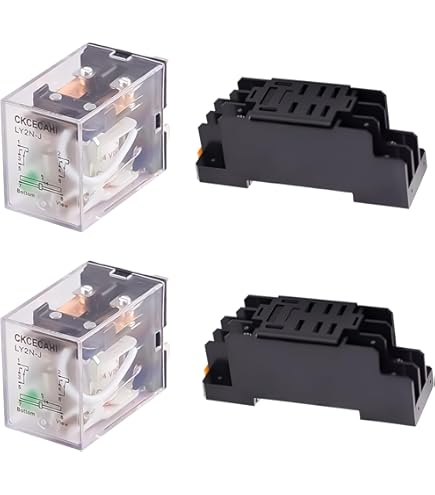 12V DC Relais De Puissance Bobine DPDT LY2NJ HH62P-L JQX-13F 10A Avec Ptf08a Douille Base 88198502