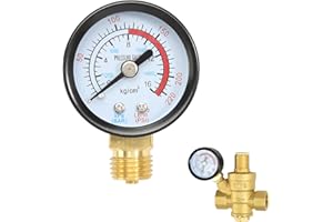 FASBET Manometro M14 x 1,5 mm per riduttore di pressione dell'acqua