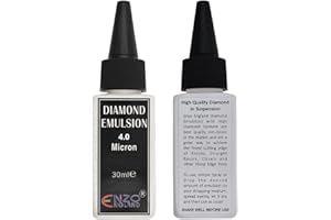ENZO ENGLAND Poly Diamond Suspension Emulsion Abrasive Lapping Fluid Premium Quality Compound For Stropping Sharpening Honing Polishing Shaving Razor Knife Blade Wood Carving Tools (4.0 Micron)