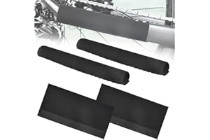 BUENTYA 4 PCS Protecteurs de Cadre de Vélo Protège-Base Chainstay Autocollants de Chaîne de Garde Noir Protection Cadre VTT pour Empêche le Vélo de Se Rayer et de Rouiller(22*10.5cm)