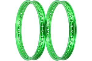 Set: 2x fälg 1,5 x 16" aluminiumfälg Grön anodiserad - för Simson S50, S51