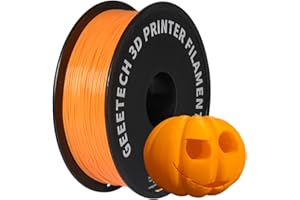 PLA Filament 1.75mm, GEEETECH New 3D Printing Filament PLA for 3D Printer and 3D Pen, 1kg 1 Spool (Orange)