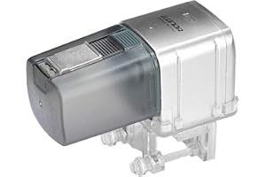 LYCHEE Alimentatore automatico per acquario litchi, distributore di cibo per pesci con timer controllato WIFI 2.4G con display LCD per vacanze in stagno per acquario (d'argento)