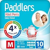 Paddlers Yetişkin Hasta Emici K&uuml;lot Bez Medium 10 Adet