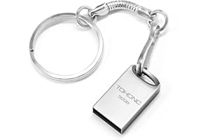 TOHDNC Chiavetta USB 32GB, Mini Metallo Penna Portatile Impermeabile USB Key 32GB Pendrive USB2.0 Flash Drive Unità Memoria 32Giga per Archiviazione Dati PC, Laptop, Computer, Smart TV, Ecc (Argento)