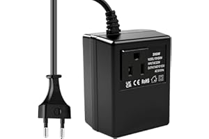 WATTIVE Convertisseur de Tension 220 V à 110V 200W Transformateur Converter abaisseur EU vers US adaptateur de voyage transformateur de puissance