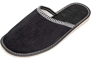 APREGGIO Kapcie męskie materiałowe - kapcie domowe - Ciepłe Kapcie