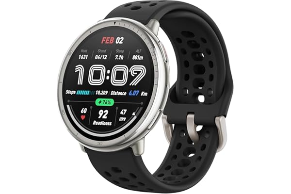 AMAZFIT Active 2 Smart Watch 44mm, AI, Control por Voz, GPS & Mapas sin Coste, Batería de 10 Días, 160+ Modos Deportivos, Resistente al Agua 5 ATM, Compatible con Android & iPhone, Negro
