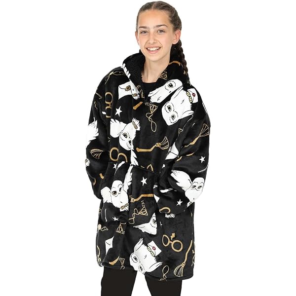 Harry Potter Vuddie Sweat à capuche surdimensionné en polaire pour Harry Potter Vuddie Sweat à capuche surdimensionné en polaire pour
