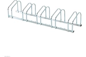 HOMCOM Aparcamiento 3/5/6 Bicicletas Soporte Aparcar Bici Suelo y Pared Garaje Almacenamiento Acero