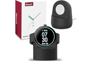 Miimall Stojak kompatybilny z Google Pixel Watch 2/1, stacja ładująca, silikonowa stacja dokująca do Google Pixel Watch 2 2023 / Google Pixel Watch 2022, czarny