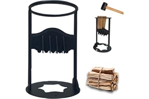 LRXYFYW Quick Manueller Holzspalter,Manueller Holzspalter Kindling Cracker Brennholzspalter,Holzspalter Kindling, Tragbare Brennholz Brennholzspalter,Gusseisen Holzspalter,Manuelles Spaltwerkzeug