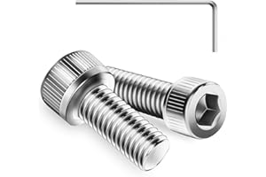 WAVANTA 20Pcs M6 x 16mm Hex Socket Head Cap Screws Bolts, 304 Stainless Steel, Allen Socket Drive, Bright Finish, Full Threads, with Hex Spanner