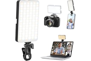 DUIDESHI Aro de Luz para Movil: 90 LED Recargable Teléfono Relleno Luces, Anillo de Luz para la Foto de la Cámara, Zoom Reuniones, TikTok, Vlog Fotografía