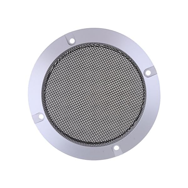 kokiya 6,5 Zoll Lautsprecher Grills Cover Case Mit Schrauben Silber