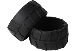 stonenect 2Pcs Rubber Wheel Protector Protection Raiser Cover Compatible with Worx Landroid Robotic Lawnmower Front Wheel Robot S300 WR130E, M500 WR141E, M500 Plus WR165E, M700 WR142E, M1000 WR143E