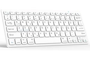 KBCASE Deutsche Bluetooth Tastatur für iPad/Samsung, Kabellose Tablet Tastatur für iPad,Samsung Galaxy Tab,iPhone, Xiaomi Pad, Lenovo,Huaiwei, Tastatur Bluetooth QWERTZ Layout,inkl 2 AAA Batterie