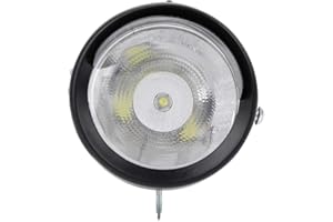 DEMERAS Bicycle Headlight Metal Vintage LED Super Light Bicycle Headlight With Visor Night Riding Safety Front Headlight for Bicycle