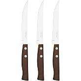 Tramontina Steel and Wood Meat Knife Set 3 Pieces