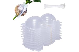 RIZTGAE 10 PCS Root Trainers,Reusable Transparent Propagators for Plants Gardening Tools Plant Propagation Station Plant Root Growing Box Tree Propagation Tubes Propagation Kit(With Extra Zip Ties)
