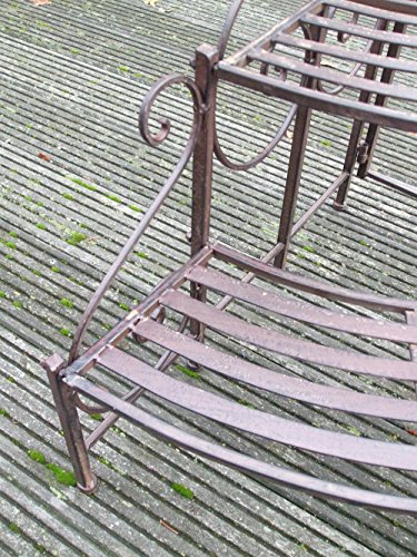 Eck-Blumentreppe, Pflanzentreppe, Blumenbank, Pflanzenregal, 3er, Eisen - 4