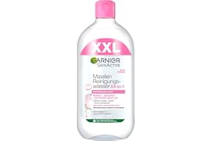 ‎GARNIER Garnier Mizellen Reinigungswasser, Für eine sanfte Reinigung und schonendes Abschminken, Beruhigendes und feuchtigkeitsspendendes Gesichtswasser, SkinActive, 1 x 700 ml