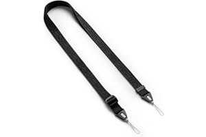 Ringke Shoulder Strap para Cámara y Teléfono, Correa de Hombro Diseñada para Funda iPhone, Lanyard Universal Tipo Bandolera Ajustable y Resistente - Lettering Black 2