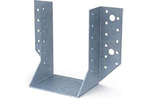 PRIMO-BEFESTIGUNGSTECHNIK GMBH Lot de 2 poutres Chaussures Bois Connecteurs 80 x 120 x 2,0 en acier galvanisé type extérieur bauaufsichtlich zugelassen