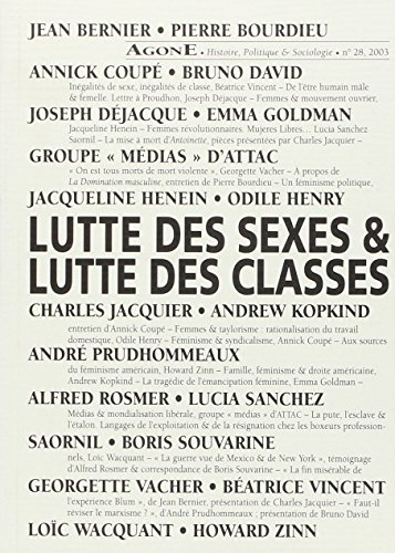 Agone, numéro 28 : Lutte des sexes, luttes des classes gratuit Agone, numéro 28 : Lutte des sexes, luttes des classes en ligne