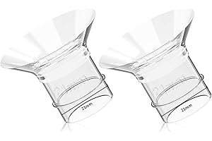 COOLLE Milchpumpe Ersatzteile Flansch Einsatz 21mm Zubehör Tragbar Kompatibel mit Momcozy Bellababy TSRETE S12 S9Rro S9 S10 S12A S12Pro MOMMED Muggaru S18 S21 S23 Lansinoh NCVI Nuliie S32 Eufy e10, 2-Stücke