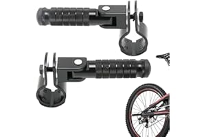 fanelod Motorcycle Foot Pegs | Metal Rear Foot Peg - Folding Passenger Foot Step Pegs for Bicycles, Kart, Motorbikes