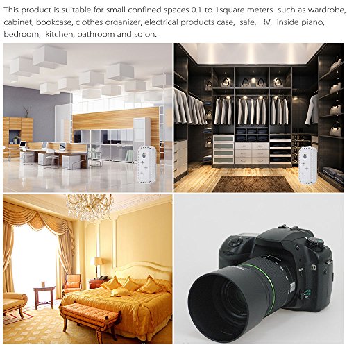 Anself Mini Luftentfeuchter Wiederaufladbar Raumentfeuchter Feuchtigkeitskiller mit SiO2 Kristall - 4