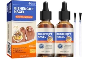 TOATLHEAL Furzero Bienengift Nagel Behandlungslösung, Furzero Bienengift Nagel, Natürliches Bienengift Nagelserum, Bienengift Tropfen, Nagelwachstums- Und Reparaturserum (2PCS)