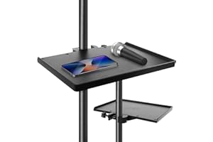 Milisten Mikrofonständer Mikrofon Ständer: Ablage für Notenständer Mikrofonständer Zubehör-22 * 16.5CM
