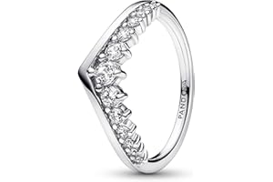 Pandora Timeless Wish Floating Pierścionek pavé ze srebra próby 925 z przezroczystą cyrkonią