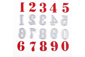 Matrices de découpe Chiffres Numéros U-horizon Cutting Dies Pochoir à découper en métal pour scrapbooking, album photo, carte, papier de décoration, cadeau