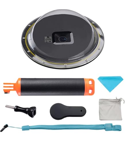 Custodia Subacquea Annadue Per DJI Osmo Action 1 – Doppia Impugnatura, Cupola In Acrilico, Pulsante Di Scatto, Impermeabile