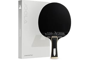 JOOLA White Infinity Z Carbon – Raquette de tennis de table professionnelle avec carbone ZYRAMID, caoutchouc Micron X et éponge Pyroflow