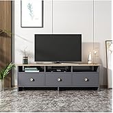 Inarch Dizayn Oslo Cover TV Unit, TV Stand Anthracite/&Ccedil;ırağan