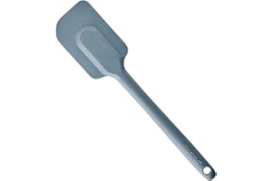 Mastrad - Spatule - Maryse - Pâtisserie Desserts Nappage - Unibloc - en Silicone - Ne Raye Pas les Casseroles - Grise