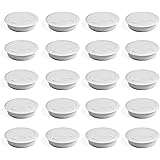 Emuca - Passe-câbles rond encastrable de Ø60mm pour table de bureau, plastique, blanc, Lot de 20
