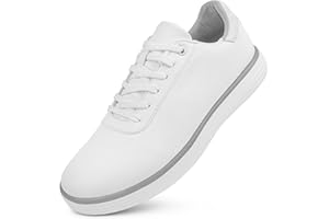 LZQpearl Herren Golfschuhe, Leder Business Golfstiefel ohne Spikes, Klassische, atmungsaktive, rutschfeste, lässige Golf-Trainings-Sneaker