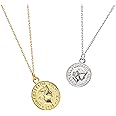 Gold Coin Necklace - Gold Coin Necklace Pendant And Silver Coin Pendant Necklace For Women Girls Men, Trendy Coin Pendant Jewelry With Gold, Vintage Gold And Silver Pendant Necklace, Pocket Hug Gift