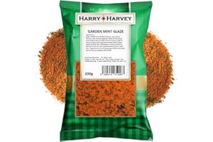 Harry Harvey Garden Mint Meat Glaze Marinade & Rub 200g | BBQ Seasoning Spice Mix for Chicken, Lamb, Beef, Pork & Fish | Premium Chicken Seasoning, BBQ Rub & Meat Rubs and Seasoning for Cooking
